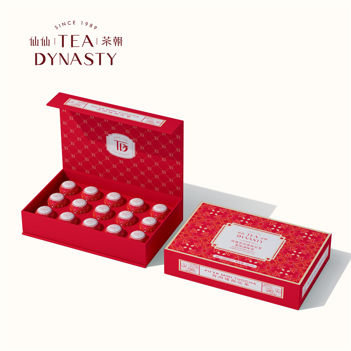 ROSE PU’ER MINI TUOCHA COMPRESSED FLAVORED TEA